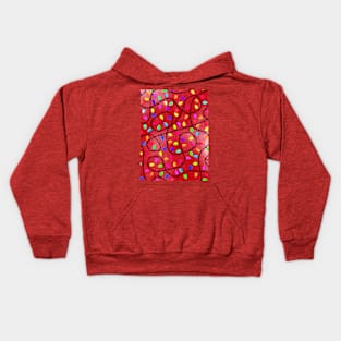 Christmas Lights Red Kids Hoodie